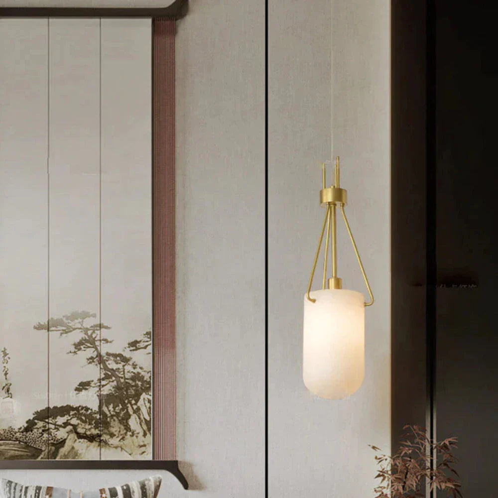 Lottie Marble Pendant Light, Alabaster Pendant