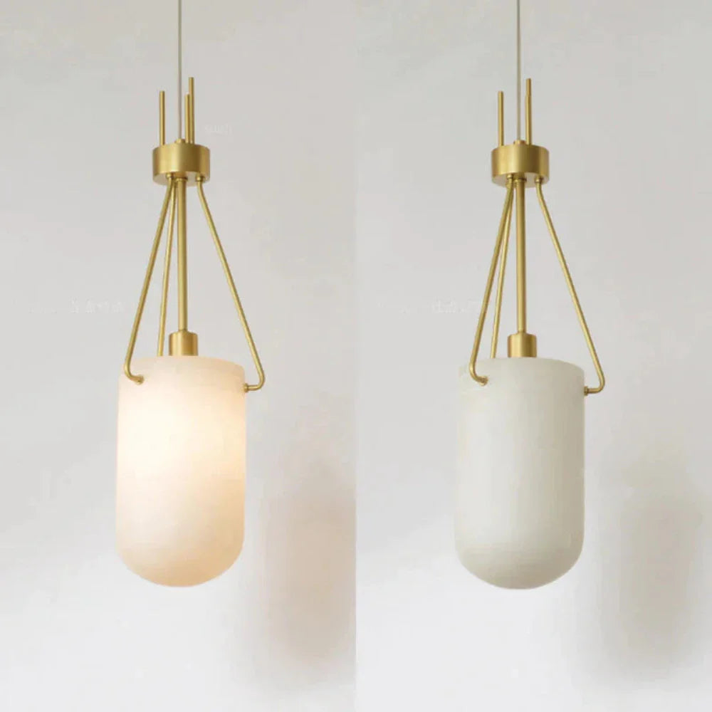 Lottie Marble Pendant Light, Alabaster Pendant